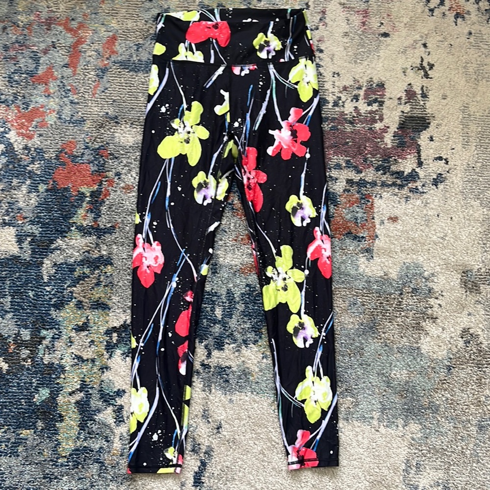 Floral work out leggings